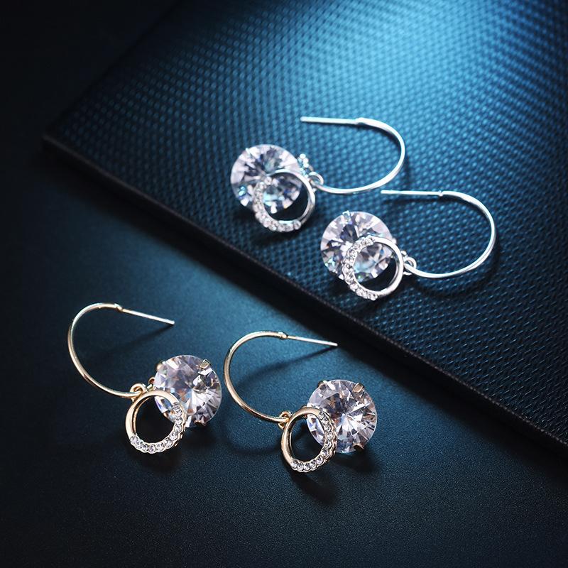 Drop Earrings Gorgeous Jewelry Beautiful Women Bride Wedding Gift Exquisite Plated