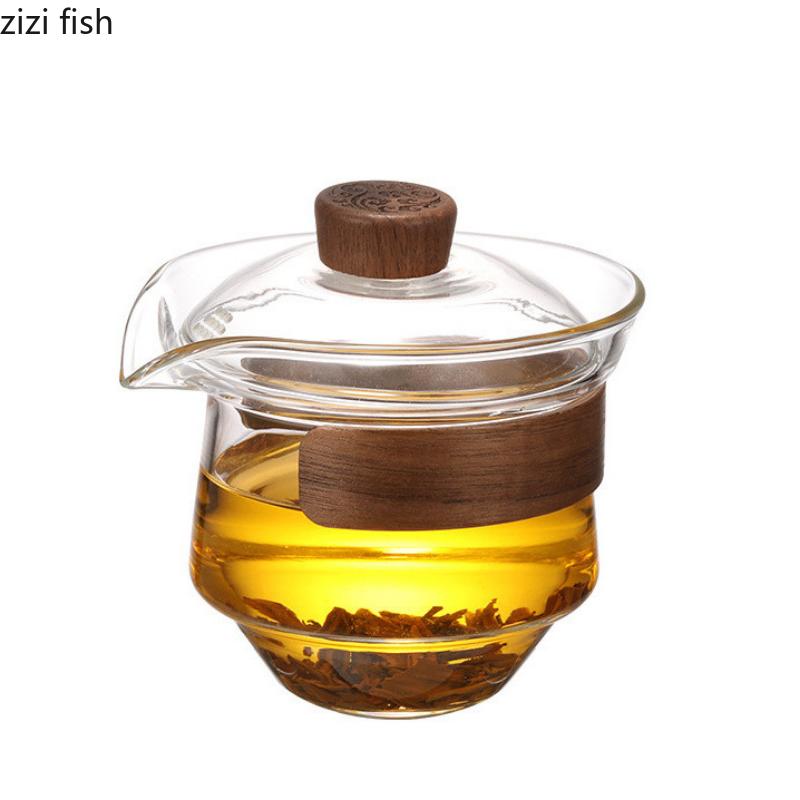 Стеклянный чайник, чашка, чайник, чайный сервиз Kungfu, крышка, миска, чайная чаша, принадлежности для заваривания чая, чайная утварь, наборы для заваривания чая и чашек