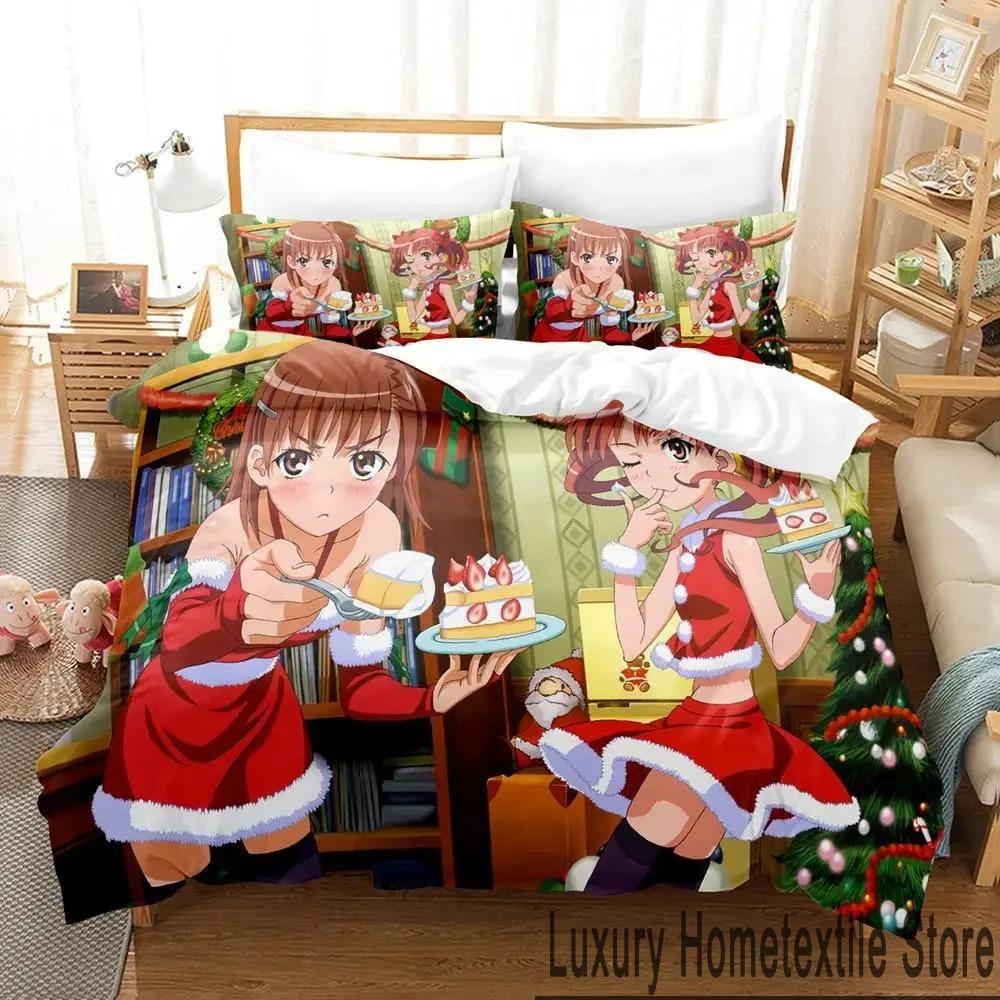 Misaka Mikoto A Certain Magical Index Railgun Комплект постельного белья для мальчиков и девочек Twin Queen King Size Пододеяльник Наволочка Кровать для мальчиков и взрослых
