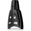 Корпус ключа для Saab 93 95 9-3 9-5 9.3 9.5 - Ключ-брелок с 4 кнопками Phonillico®