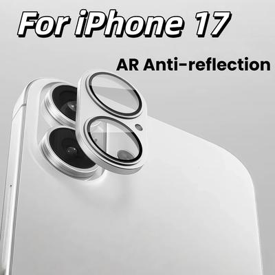 Матовая Металлическая Защитная Крышка Камеры Бронированная для iPhone 17 Задние Камеры Полное Покрытие Защита Линзы