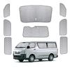 SYAYOUHIN Car Sunshade Set for Toyota Hiace 200 Series Blackout Shades for and Rear Freely UV No Suction Cups Ideal for Car and Outdoor Protects