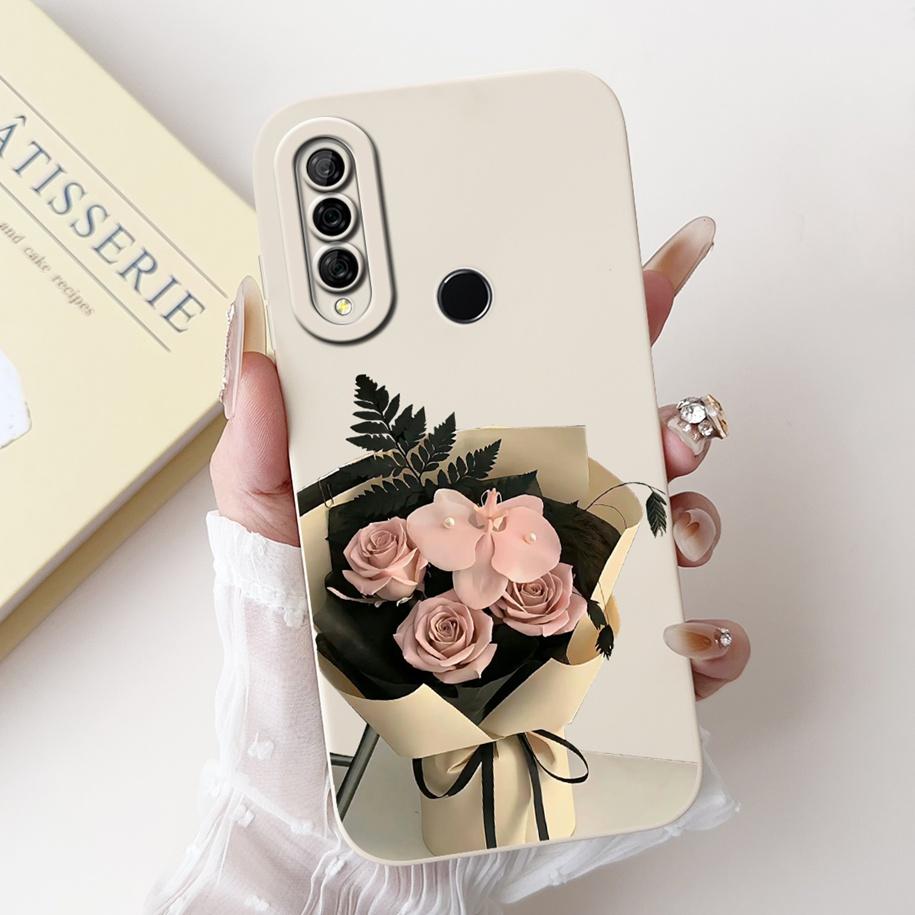 For Huawei Y6p Y 6P Case MED-LX9 Fashion Butterfly Flower Rose Soft Silicone Cover For Huawei Enjoy 20e MLD-AL10 Protective Case