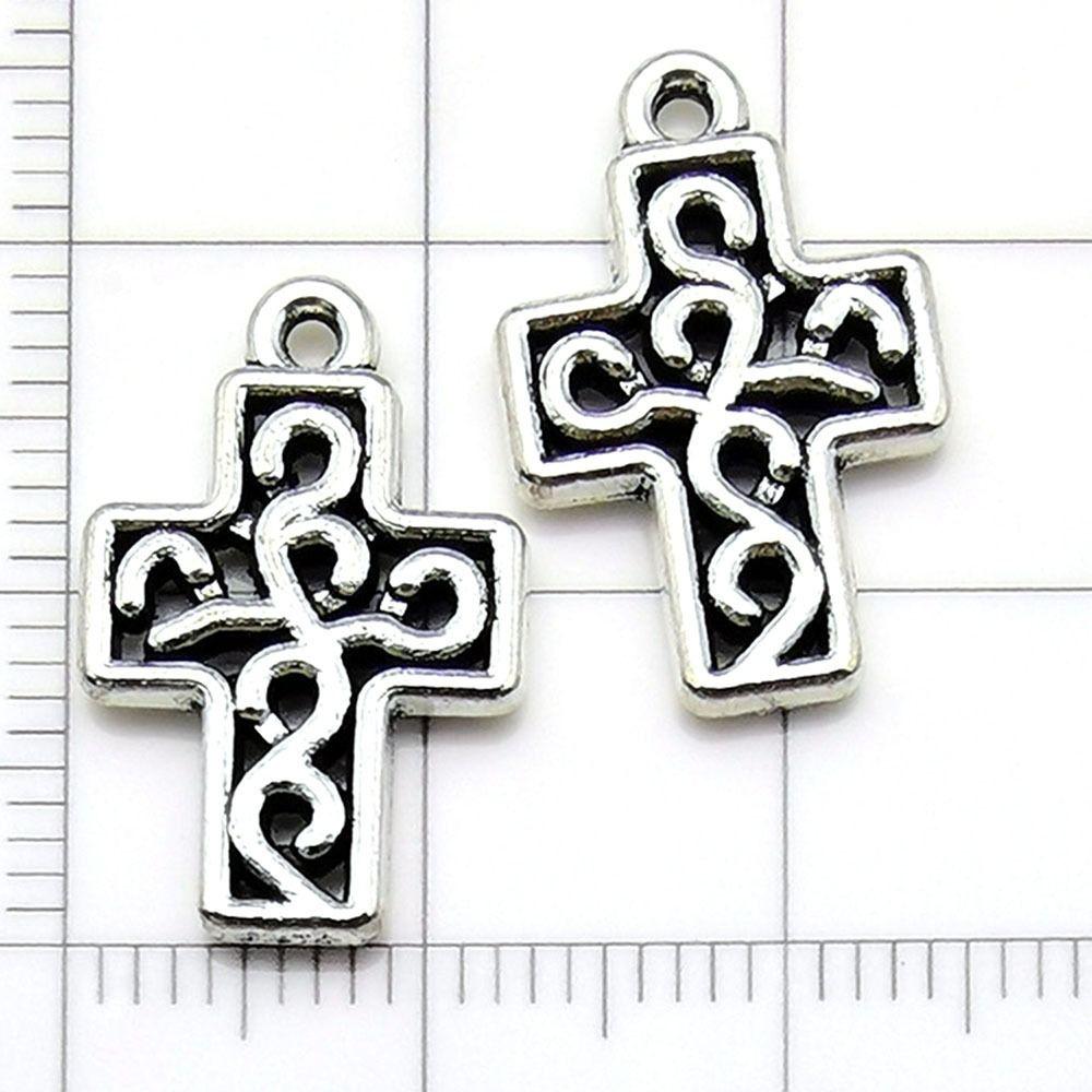 20Pcs DIY Bracelets Jewelry Making Materials Handcrafts Cross Charms Pendants  Jewelry Design