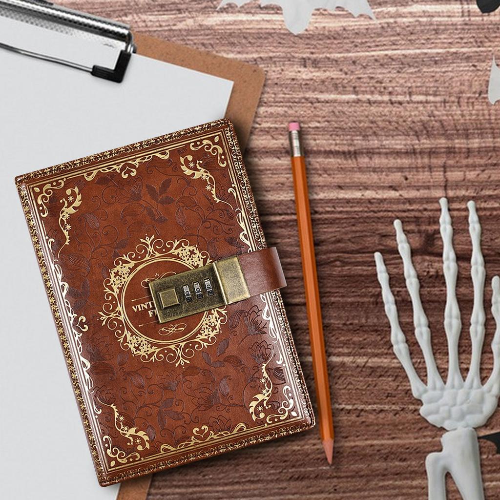 Diary With Lock Hardcover Leather Journal Notebooks Journals For Writing Notebook For Work, Journal With Lock Journal For Women For School Supplies