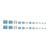 French cat's eye wearing nail removable toenail piece manicure piece toenail nail patch glitter nail piece 24 pieces