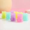 5Pcs/Set  Solid Color Bear Eraser Soft Easy To Wipe Children'S Learning