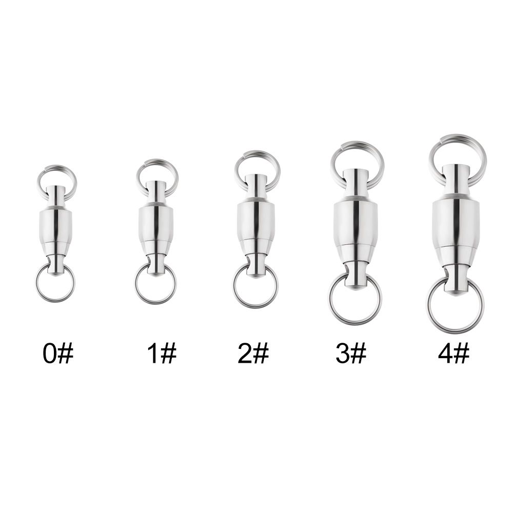 0# до 4# Высококачественный цельный кольцевой подшипник для рыбалки, поворотный шарнирный соединитель, прочный шар