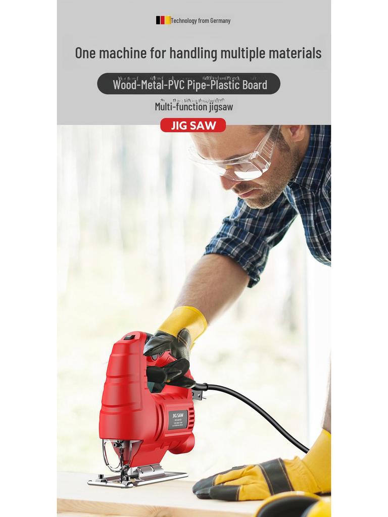 Портативная многофункциональная электрическая криволинейная пила типа 55 для деревообработки и бытового использования