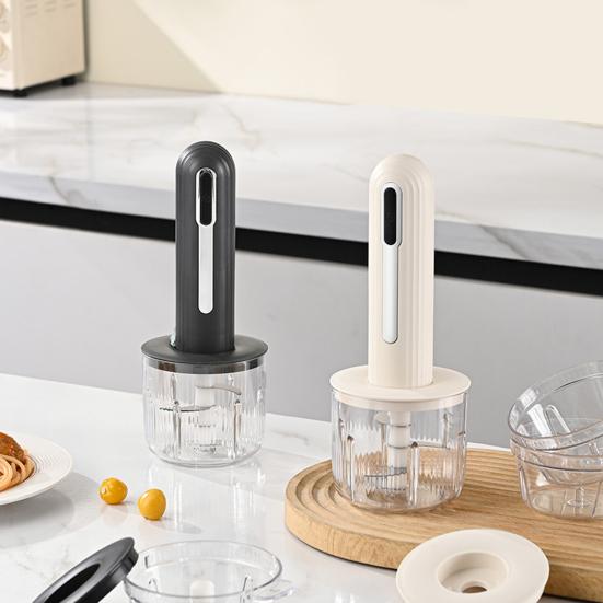 Электрический кухонный комбайн, перезаряжаемая мясорубка с 2 лезвиями