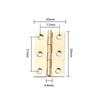 Window Accessories Door Hinges 3.5inch Furniture Hardware Cross Hinge  Cabinet Cupboard Window Door