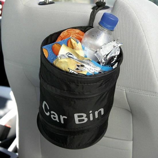 Автомобильный мусорный бак Складная конструкция с застежкой-липучкой Большая вместимость Простая установка Складной