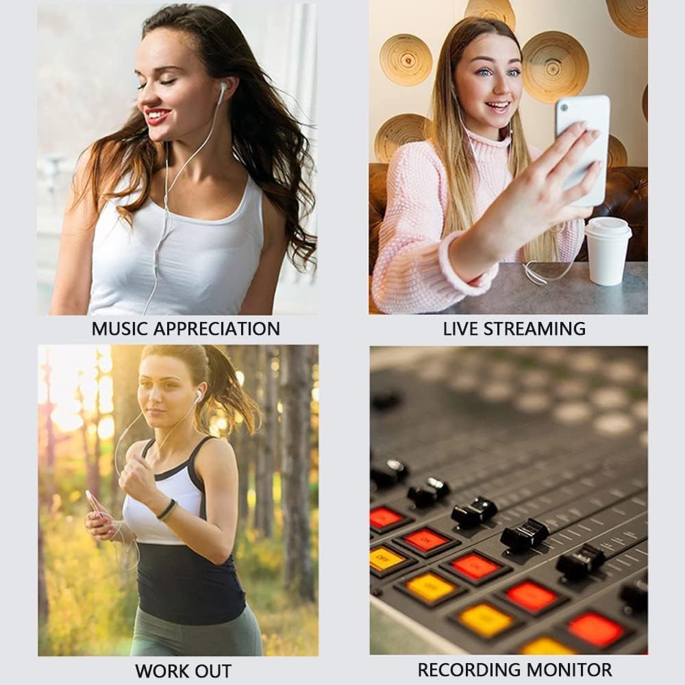 Новое издание iPhone Проводные наушники с микрофоном MEMS для караоке для Pixel и Белый [Совместимость с 2025 15/16] Type-C Высокочувствительные Galaxy, Xiaomi,