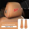 PPWE7 1/2PCS Leather Car Seat Headrest Protective Cover Auto Interior Accessories For Ford Escort KA Flex Everest KA Expedition Falcon