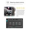 Автомобильная стереосистема совместима с iOS CarPlay/Android Auto 7-дюймовый двойной Din с сенсорным экраном рулевого управления FM-радио