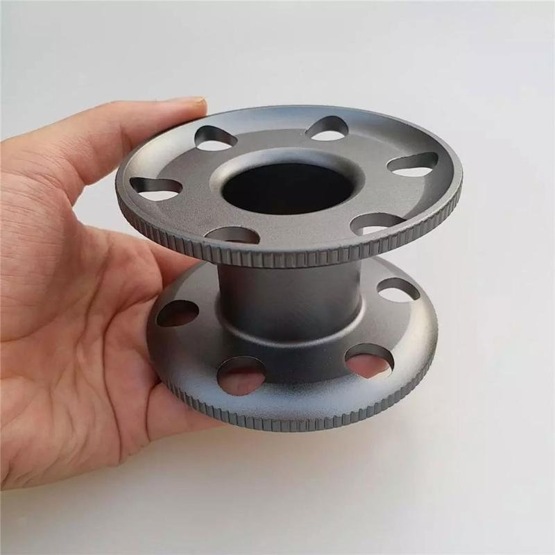 Snorkeling Diving Finger Spool Rope Reel Diving Finger Reel Aluminum Diving Fishing Reel Scubas Diving Spool Finger Reel