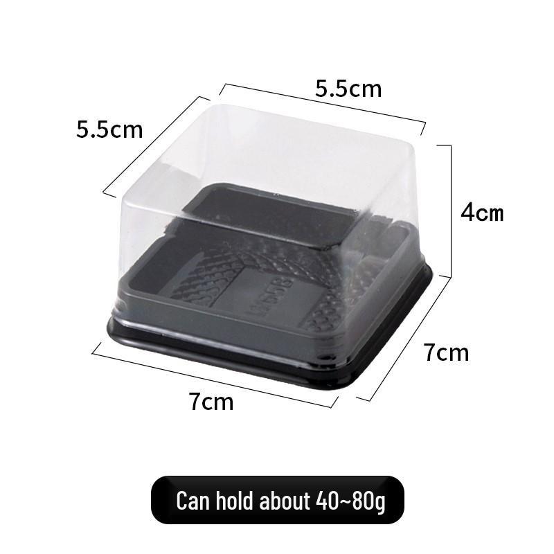 Квадратный блистерный лоток для лунного пирога - Упаковочная коробка для пирожных из снежной кожи и желтковой пасты