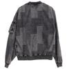 SILVER BULLET CavariA Unisex Jacket Denim Chemical Processing Men's MA-1 CATN24-05 (44(M), BLK(Black))