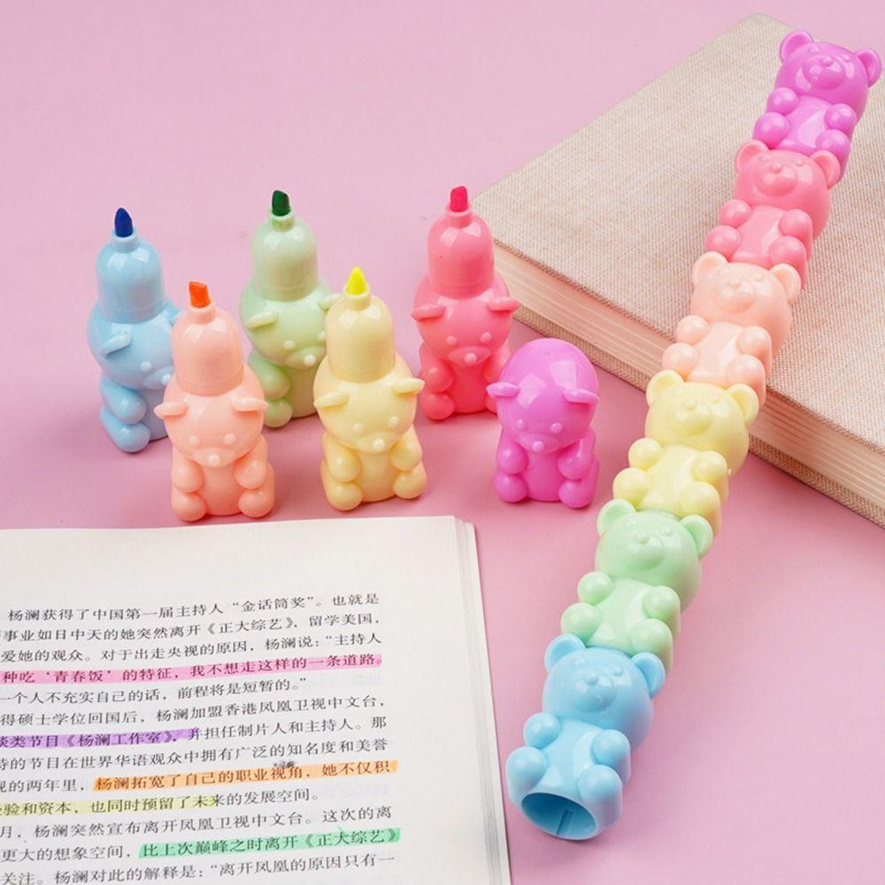 Office Supplies Learning Prize Fluorescent Pen Hand Account Pen Line Color Marker Pen Highlighter