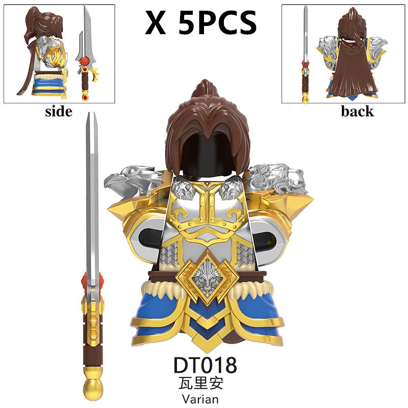 medieval Warcraft Strom Guard Featuring Arthas Accessories Scenes Building Blocks Figures Toy for Children Gifts DT8902 DT8904