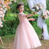 Girls Dresses Middle and Big Children Lace Wedding Long Dress Tutu Flower Girl Princess Dresses Party and Banquet Dresses