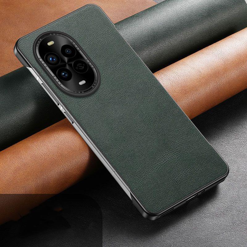 Чехол для Huawei Nova 13 Pro Ультратонкий Безрамочный из ПУ Кожи Жесткий Поликарбонатный Защитный Чехол Для Huawei Nova 13Pro Безрамочная Задняя Крышка