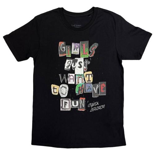 Cyndi Lauper Unisex Adult GJWTHF Cut Outs T-Shirt