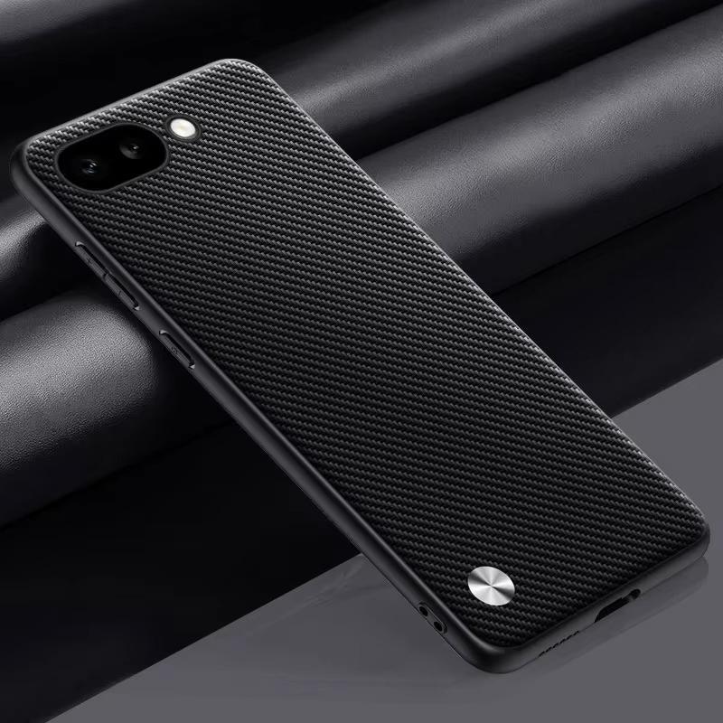 Case For Google Pixle 9A Case Carbon Fiber PU Leather Cover For Google Pixel 9 Pro XL 8Pro 8A 7 6 Pro 7A Matte Shockproof Cases