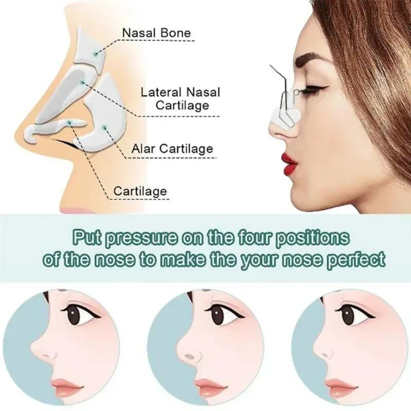 Beauty Nose Clip Day and Night Breathing Beauty Nose Device Silicone Invisible Correction of High Nose Tappet U-shaped Nose Clip