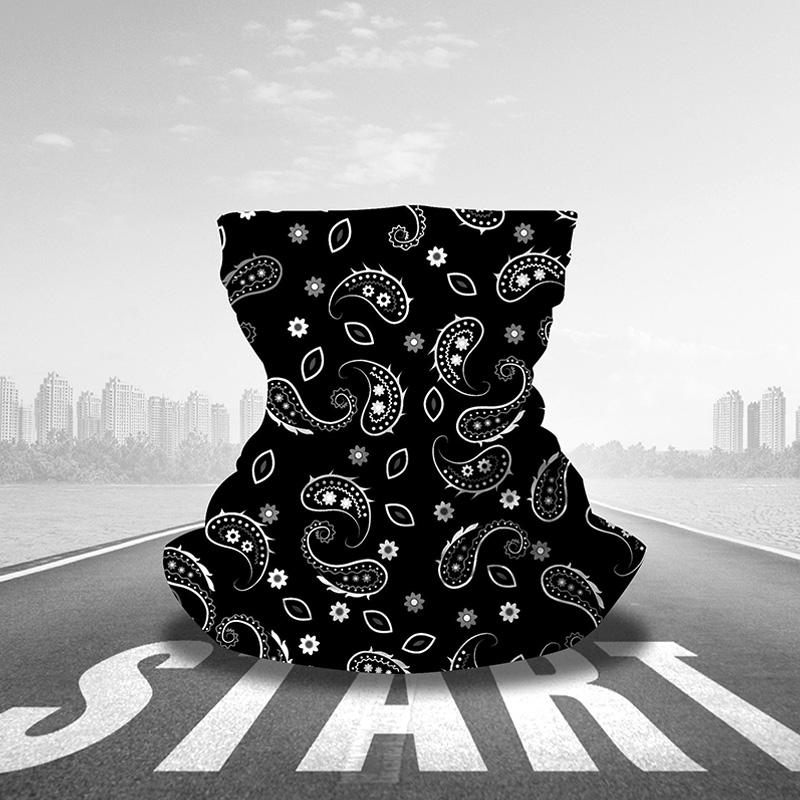 Мужская летняя бандана на шею, шарф с защитой от ультрафиолета, солнцезащитная маска с принтом, велосипедный спорт на открытом воздухе