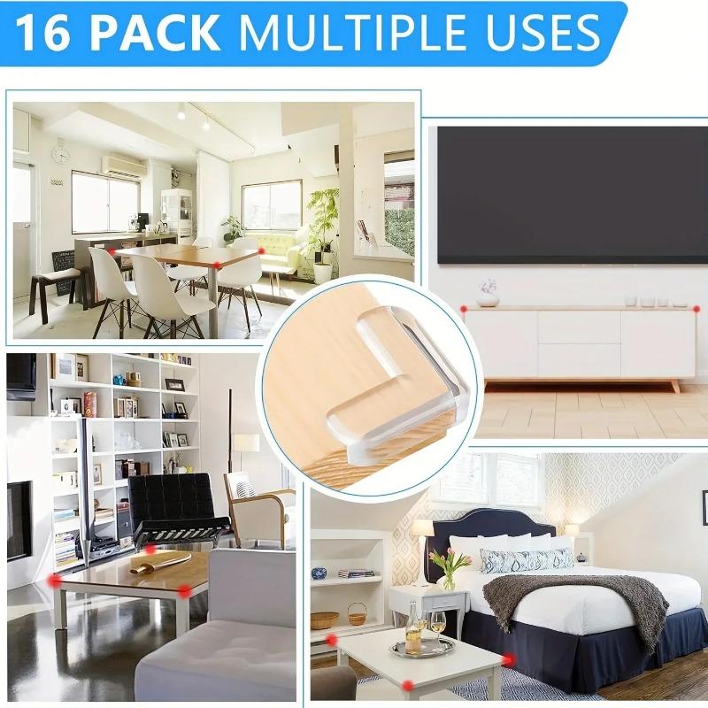 1/24pcs Baby Safety Anti Collision Angle Protector Table Corner Edge Protection Cover Transparent Window Right Angle Crash Pads