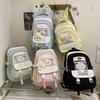 Schoolbag High value transparent pain bag Backpack Female leisure Junior high school girls schoolbag High school students Large capacity Korean
