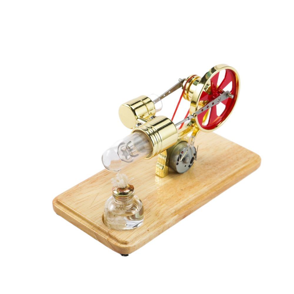 Zinc Zinc Zinc Alloy Stirling Engine Motor Model Colorful LED Hot Air Engine Motor Model Physics Lab