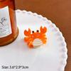 Изысканные милые ацетатные заколки для волос с изображением морских животных, маленькие коготки для волос