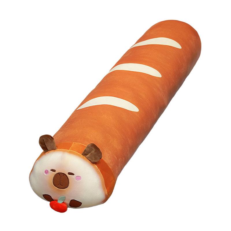 Мультяшная капибара, багетная подушка, плюшевая игрушка-кукла, кукла капибара, домашняя подушка, кукла-марионетка