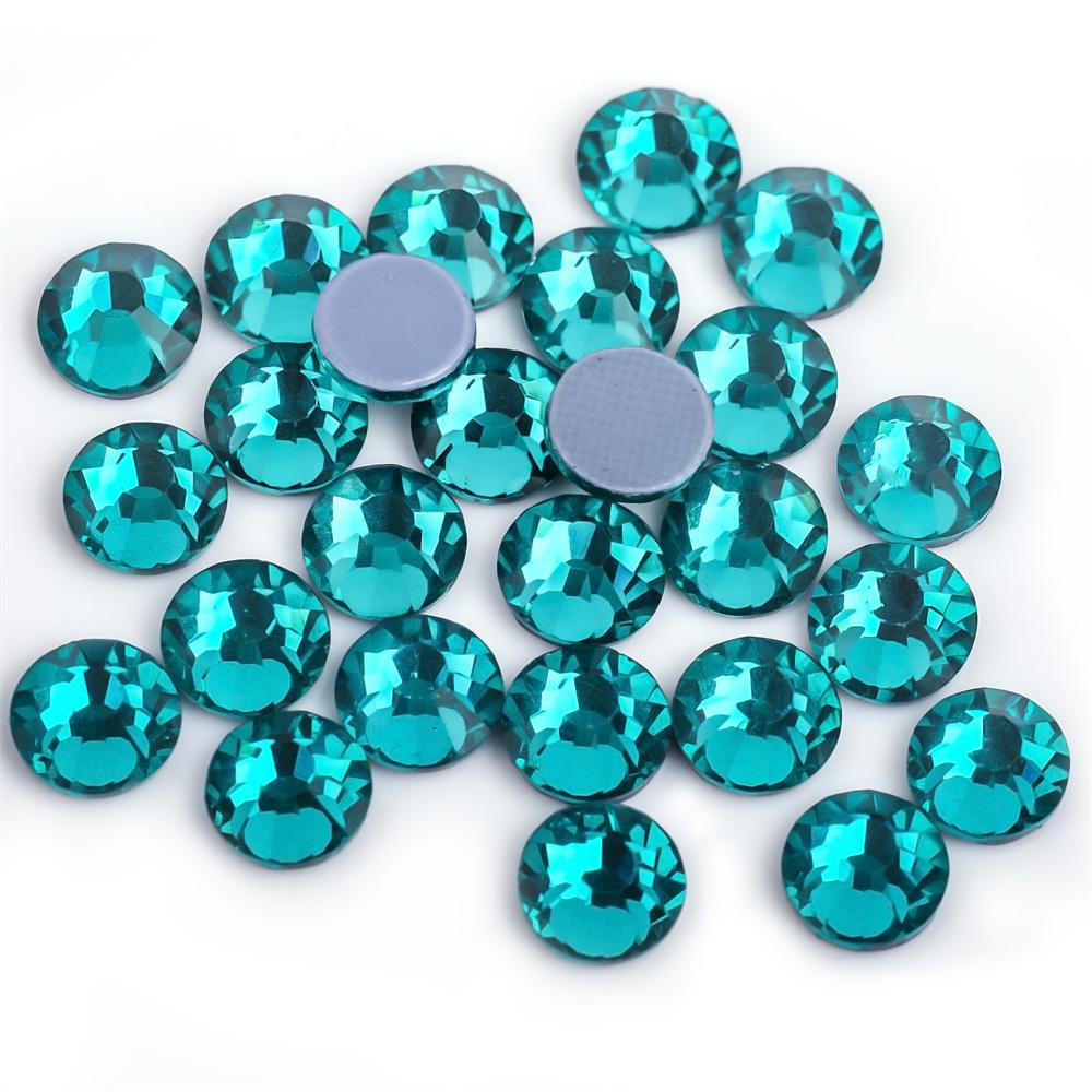 SS6-SS30 40 цветов кристалл AB лучше DMC горячая фиксация стразы, стеклянные стразы горячая фиксация термоприклеиваемые стразы швейные и тканевые украшения