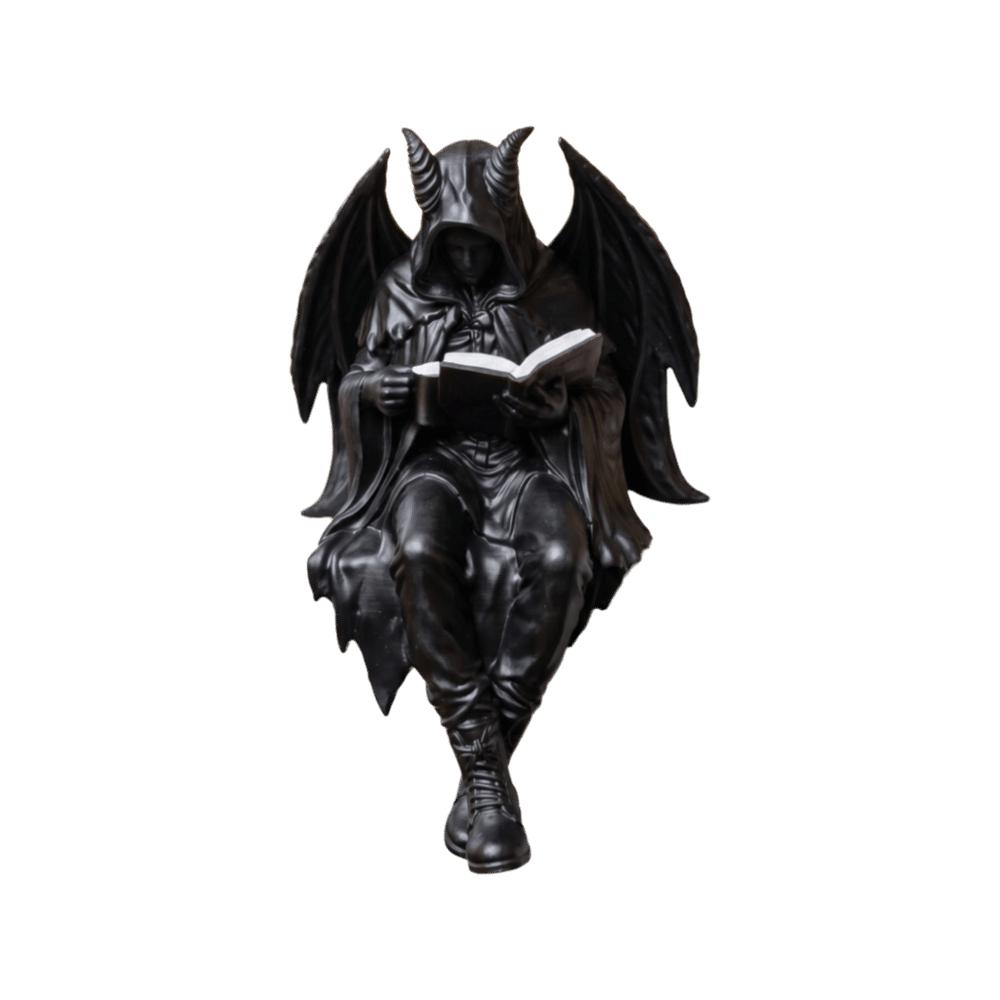 Decoration Skeleton Figurine Halloween Desktop Ornaments Reading Men Statue Mystery Display