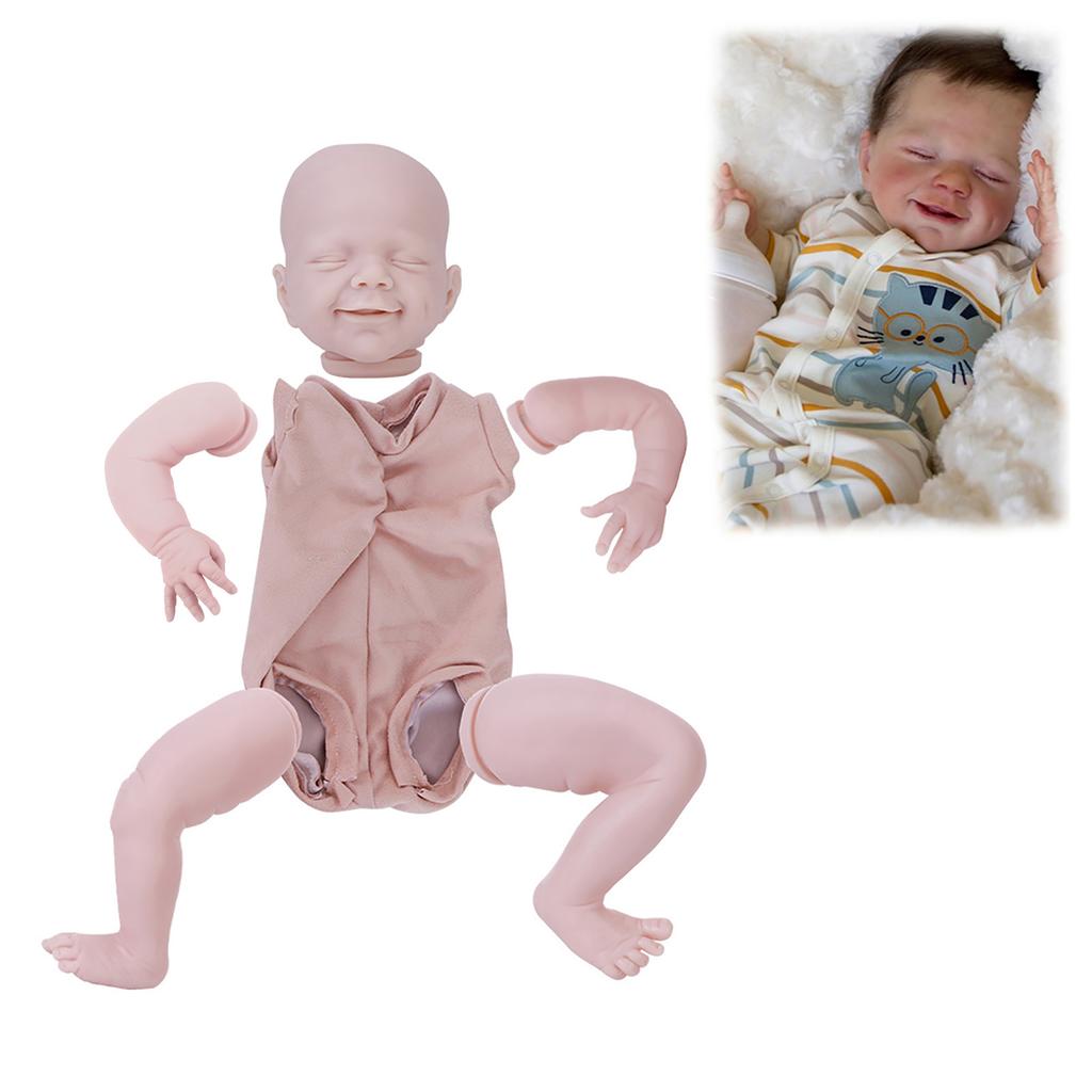 Silicone Reborn Doll Kit DIY Infant Mould Blank Doll Model with Clothes Body 22 InchBlank