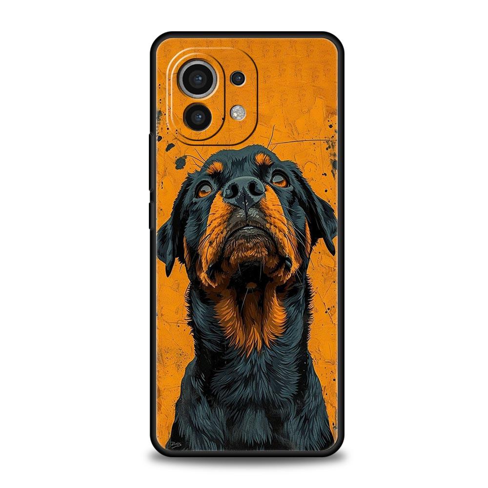 Чехол для телефона с изображением ротвейлера для Xiaomi Mi 17 15T 15 14 14T 13T 12T Pro 12 13 Lite 5G 11T Poco X6 X7 X5 Pro Мягкий чехол