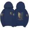 Attack On Titan Hoodie Anime Hoodies Plus Size Sweatshirts Cosplay Pullovers Loose Streetwear Winter Warm Mens Clothes Womens