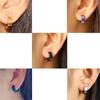 Classic Punk Stainless Steel Ear Clip Black No Pierced Fake Ear Circle Simple All-Match Fashion Pop Garment Accessories