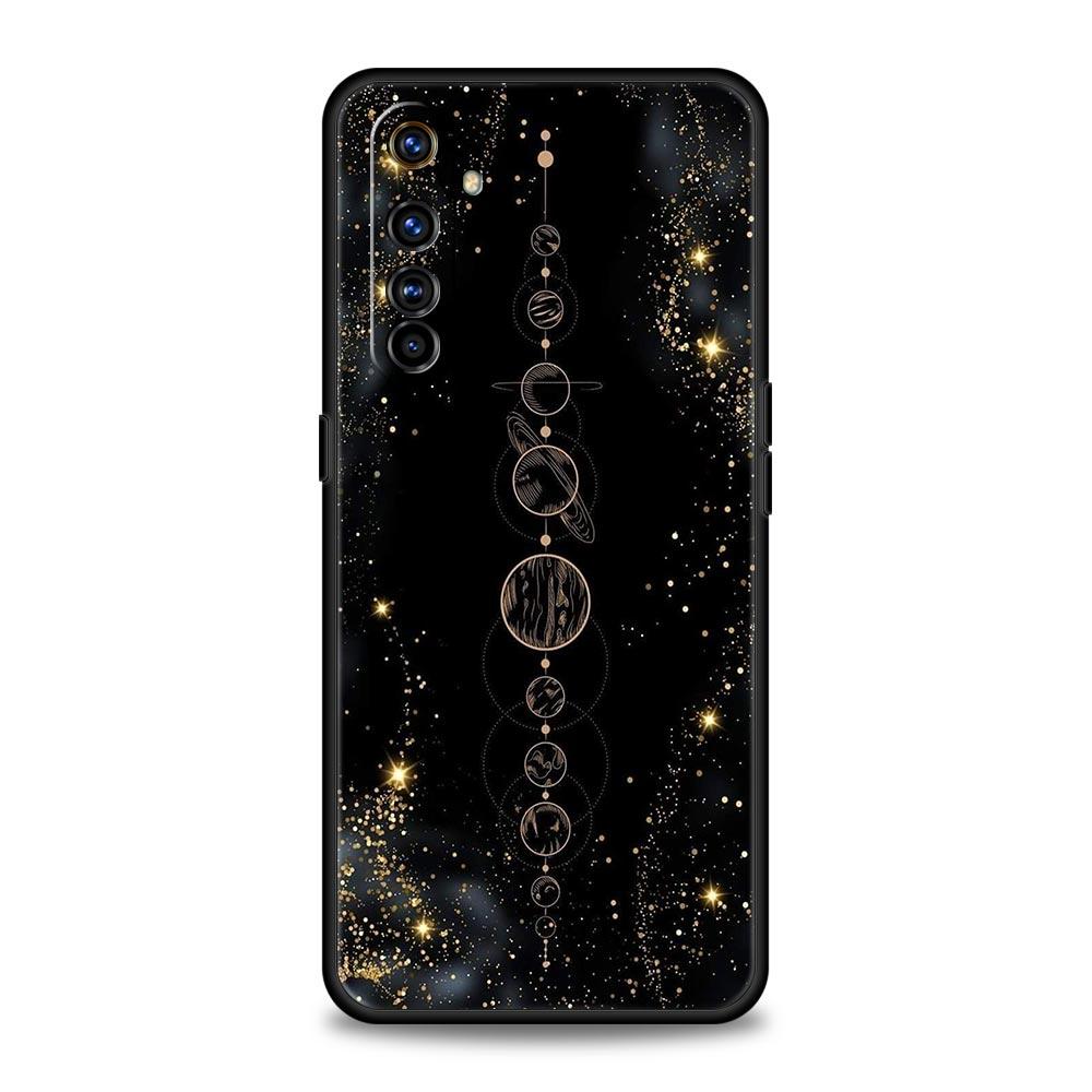 Чехол для телефона с рисунком 'Планета и звездное небо' Для Realme 12 11 10 9 8 5G 7 6 GT5 GT3 GT2 Pro Plus C21 C11 C25 C35 GT Neo 2 3 3T 5