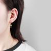 Роскошные серьги-кресты с золотым покрытием и стразами Модные серьги-кольца для женщин Элегантные украшения