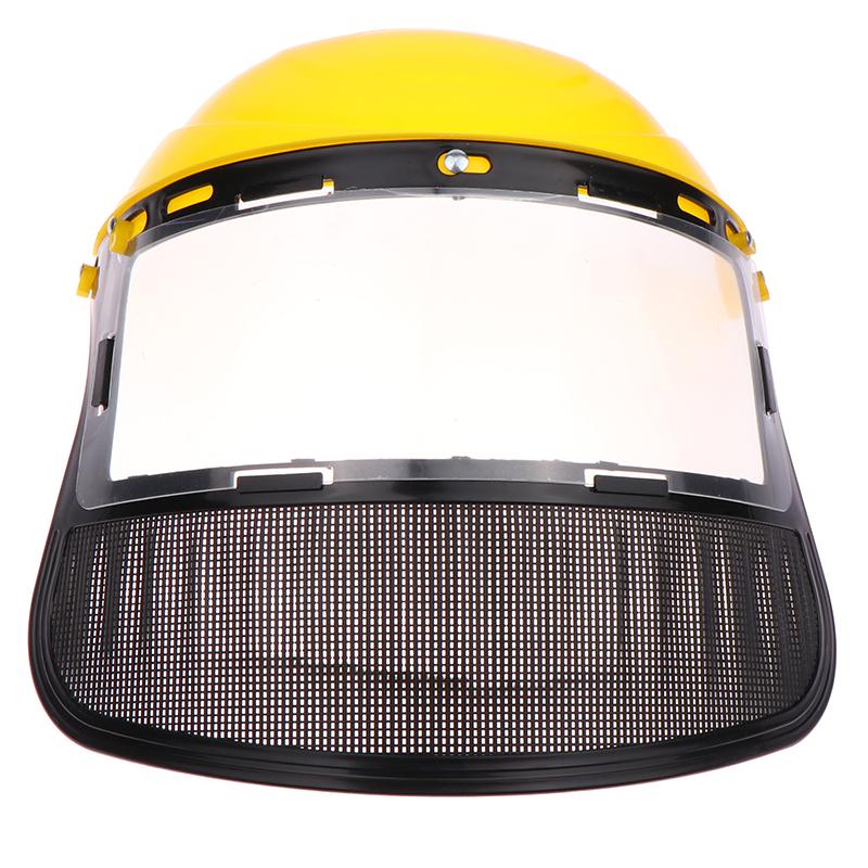 Садовый триммер для травы защитный шлем шляпа с защитной маской на все лицо для лесозаготовки кусторез защита лесного хозяйства