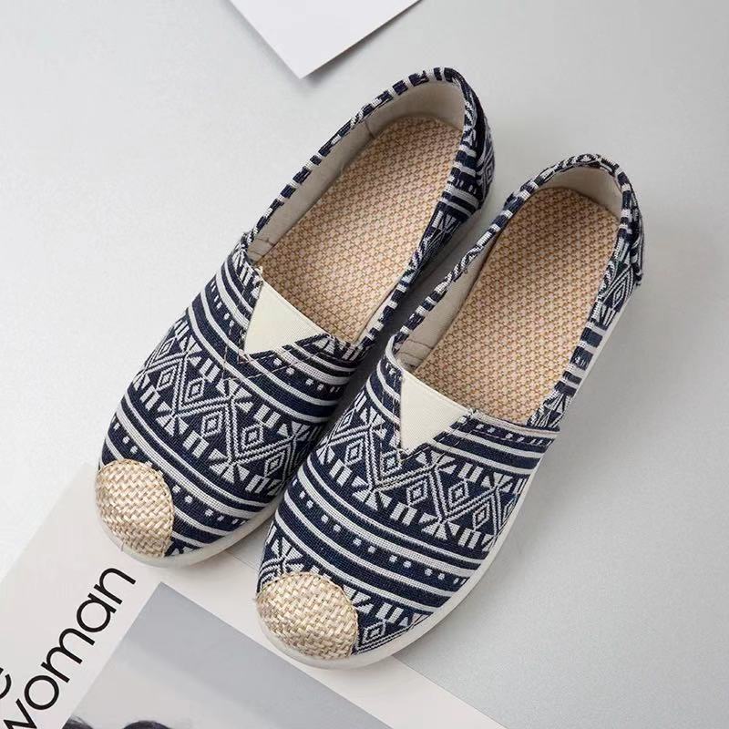 Spring and Autumn new cloth shoes single shoes medium casual canvas shoes cotton mop soft sole