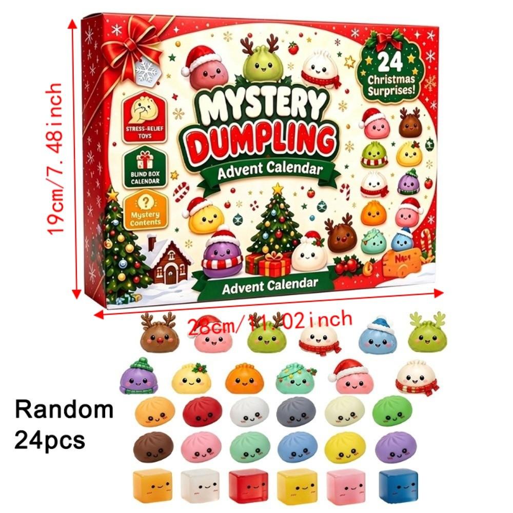 24Pcs Christmas Toy Christmas Fidget Toy Set Slow Rising Squeeze Toy Christmas Gift
