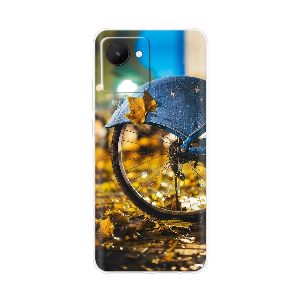 Чехол для Realme C30 из ТПУ-силикона, противоударный, с рисунком цветок-сердце, чехол-бампер для Oppo Realme C30S, Fundas RealmeC30, печать, мягкий бампер