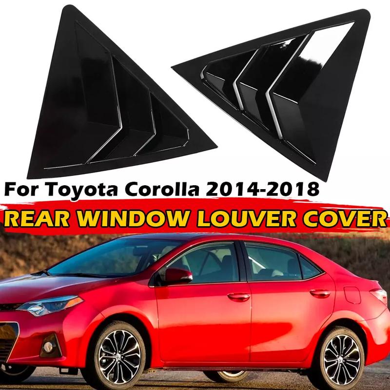 Для Toyota Corolla 2014 2015 2016 2017 2018 Автомобильные задние жалюзи на окно Боковая крышка-жалюзи Накладка Стикер Вентиляционное отверстие Ковш Углеродное волокно Авто