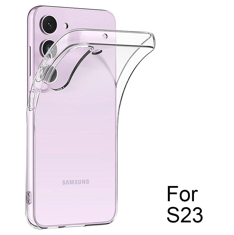 Ультратонкий прозрачный силиконовый чехол для Samsung Galaxy S23 S22 S21 S20 Ultra Plus FE Чехол для Samsung Note 10 Plus 20 Ultra Funda
