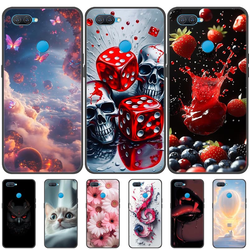 For OPPO A12 Case Cool Painted Cover Soft Silicone Phone Case For OPPO A7 AX7 Back Covers Bumper Coque A12 CPH2083 CPH2077 Coque
